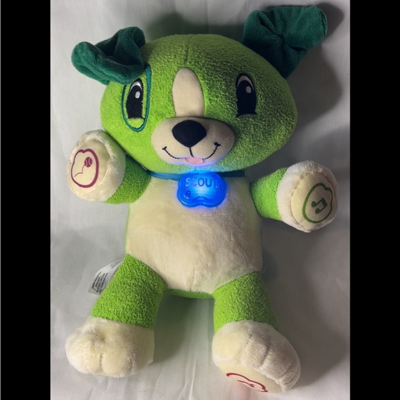 LeapFrog My Pal Scout Interactive Talking Puppy Green TESTED WORKS - Picture 7 of 7
